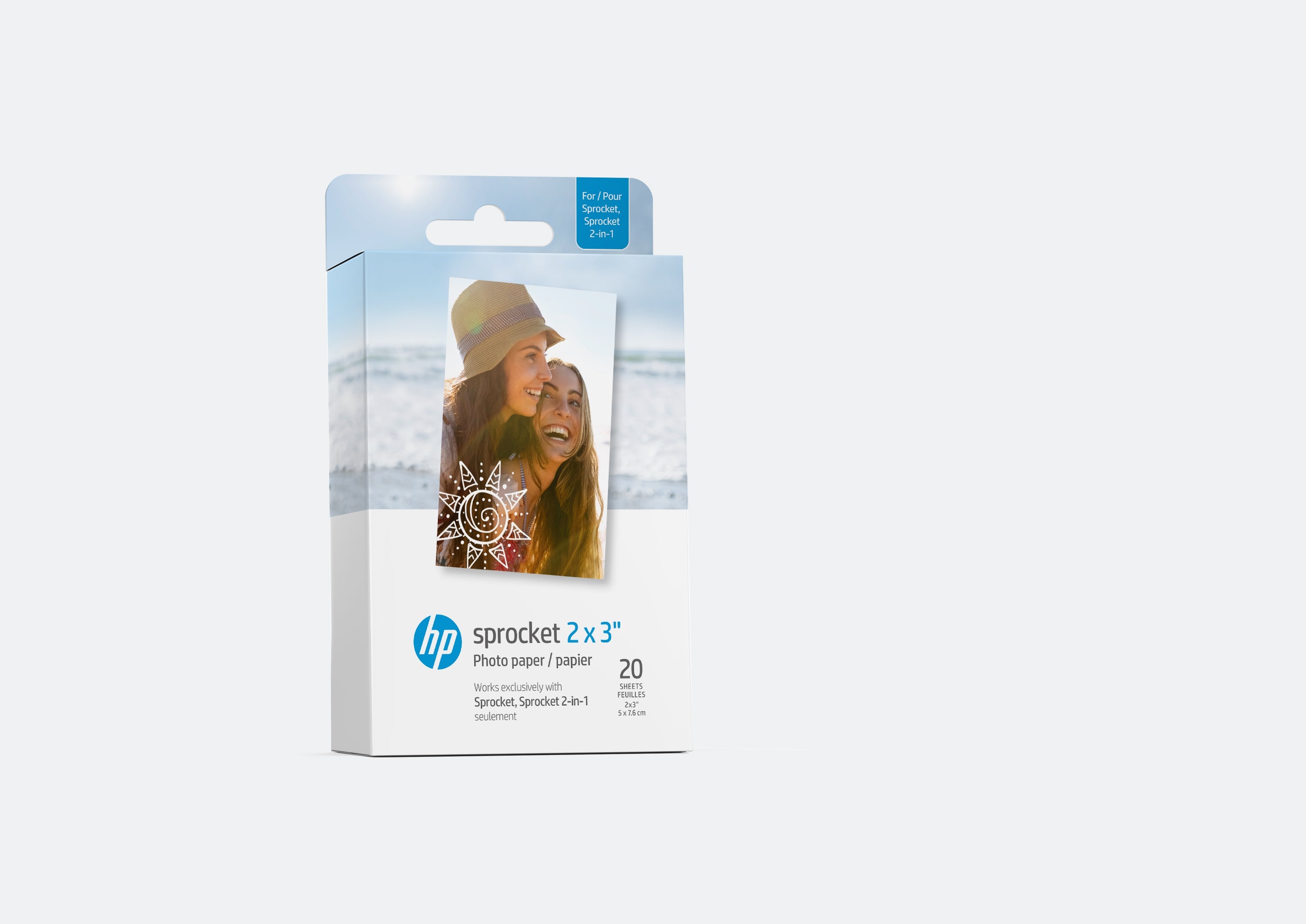 HP Sprocket 2” x 3” Premium Zink Sticky-Back фото-папир