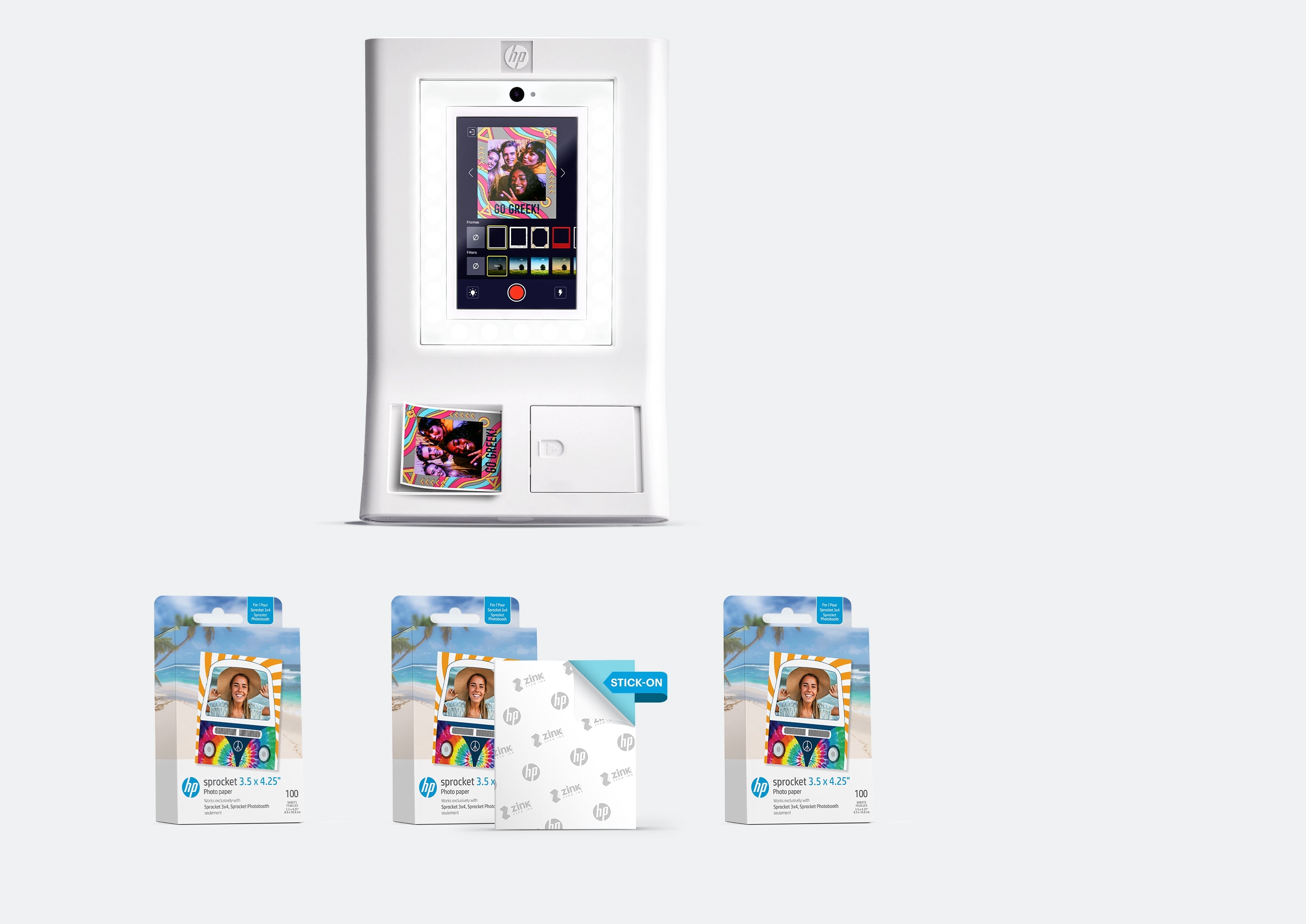 HP Sprocket Photobooth fotoprinterbundel – 300 vellen 3,5