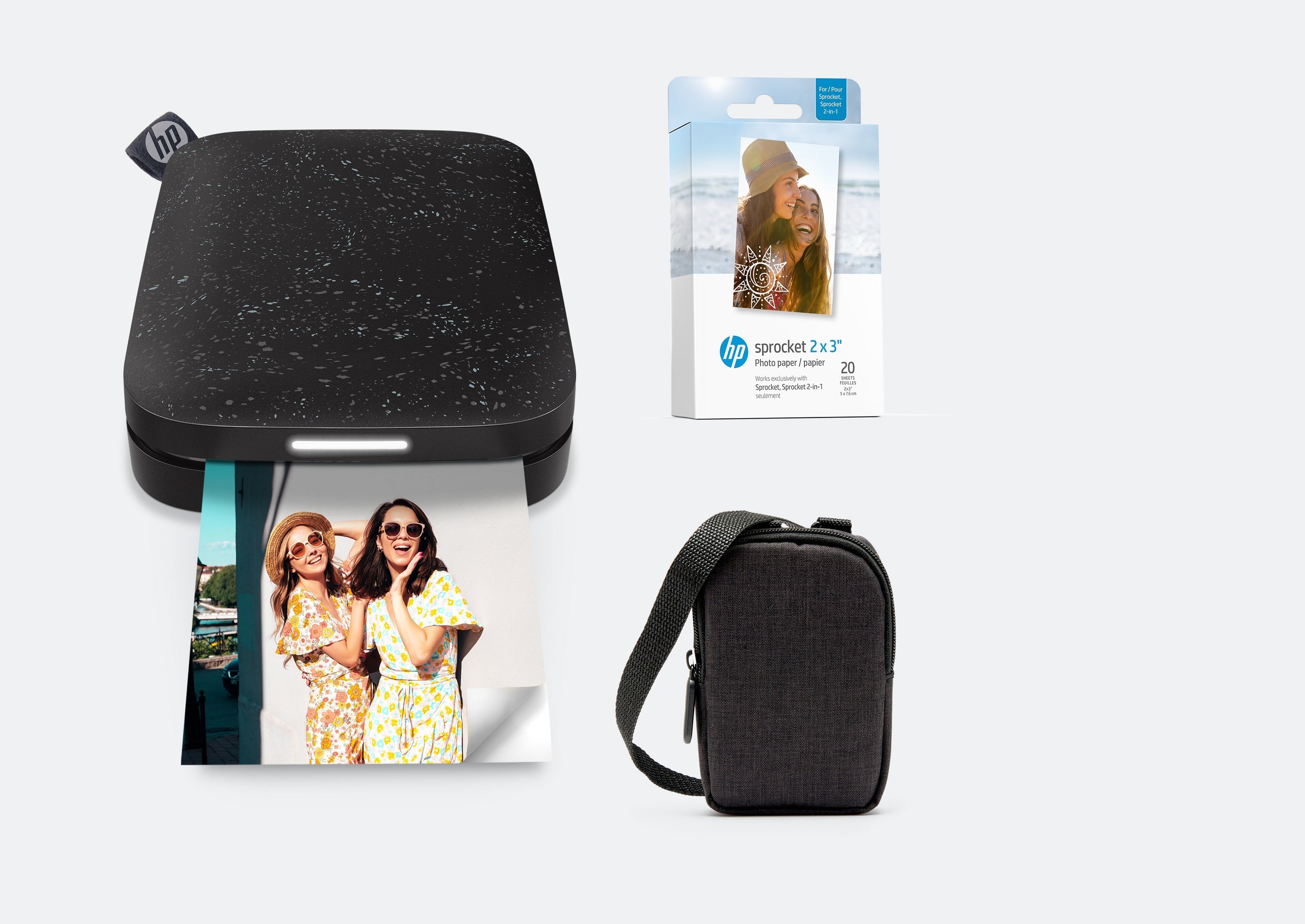 HP Sprocket 2x3 преносиви штампач тренутних фотографија, ZINK® пакет папира