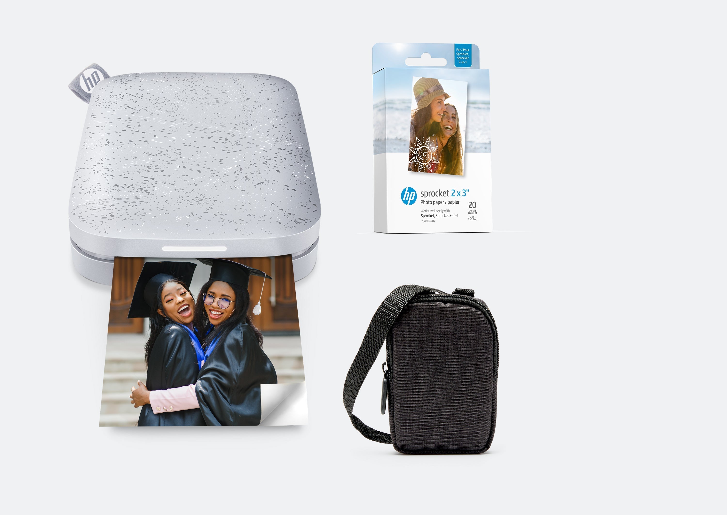 HP Sprocket 2x3 kannettava pikavalokuvatulostin ZINK®-paperipaketti