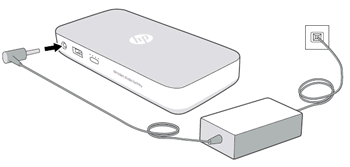 Connecting the power supply to the power bank